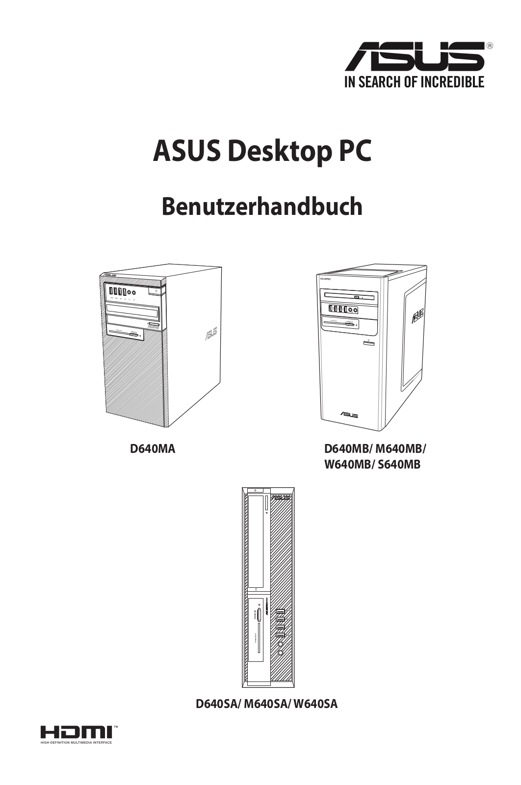 Asus D640SA, D640MA, D640MB, S640MB User’s Manual