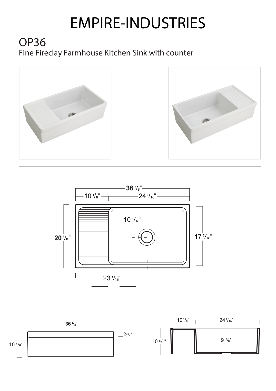 Empire Industries OP36S Specs