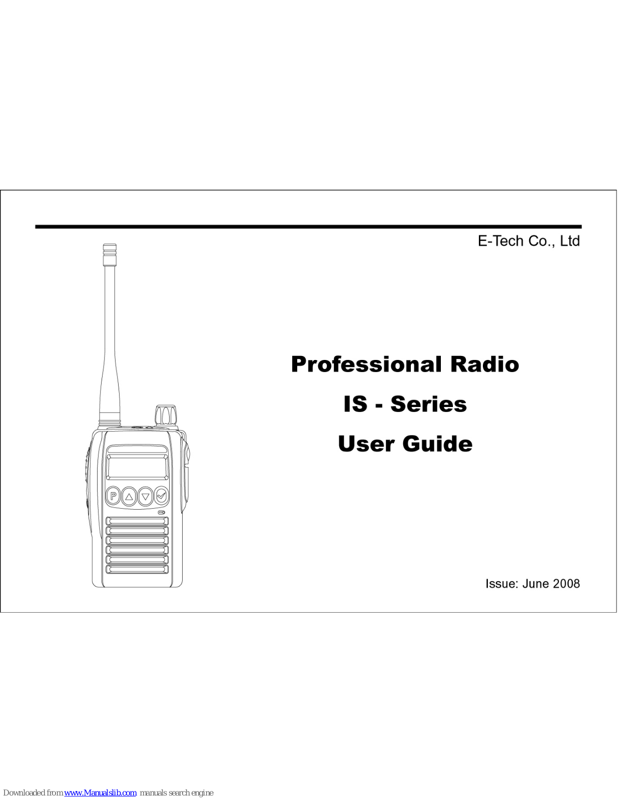 E-Tech IS-series User Manual