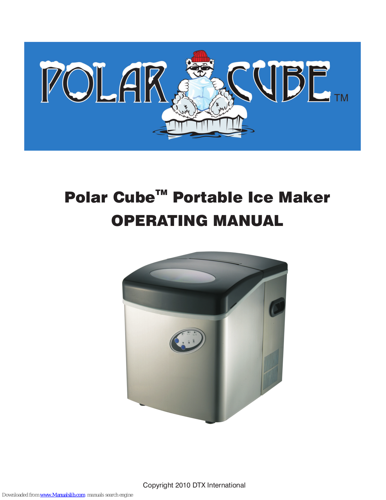 Polar Cube Portable Ice Maker, HZB-15 Operating Manual