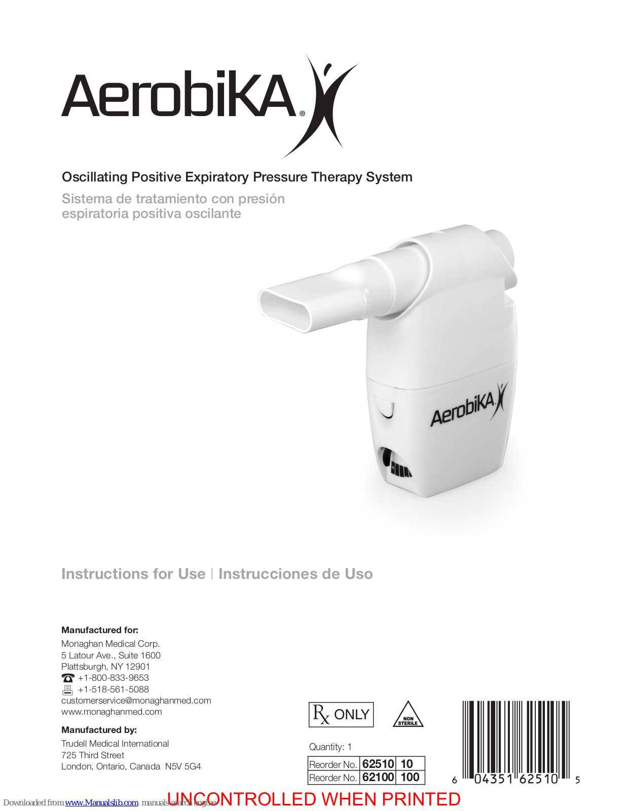 Monaghan AEROBIKA User Manual