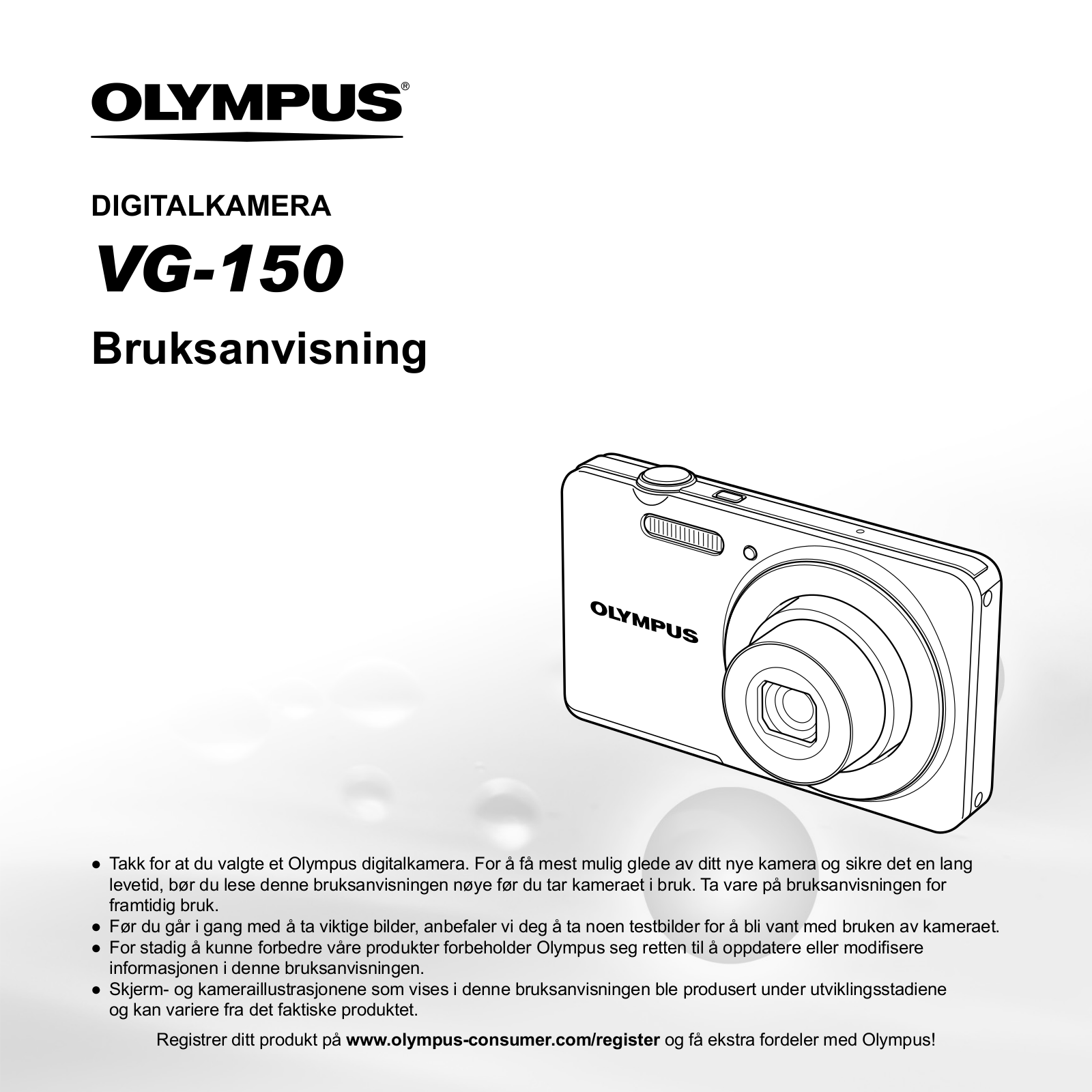 OLYMPUS VG-150 User Manual