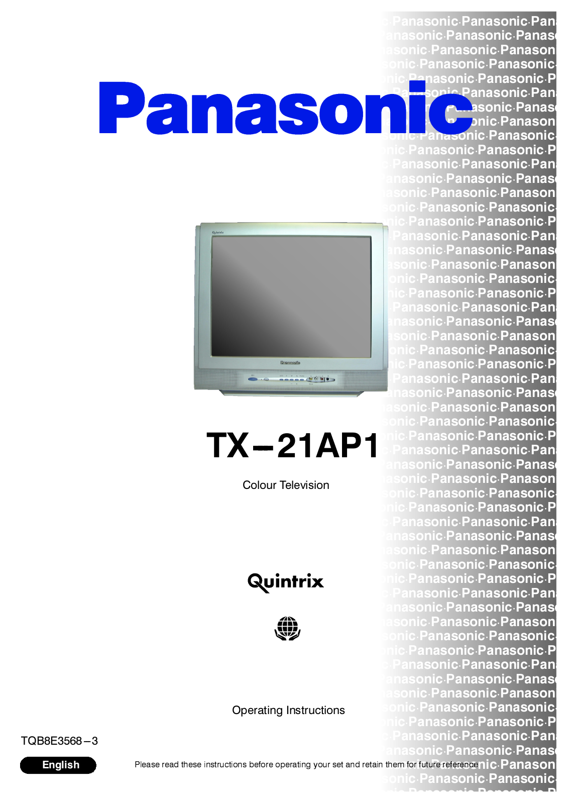 Panasonic TX-21AP1 User Manual