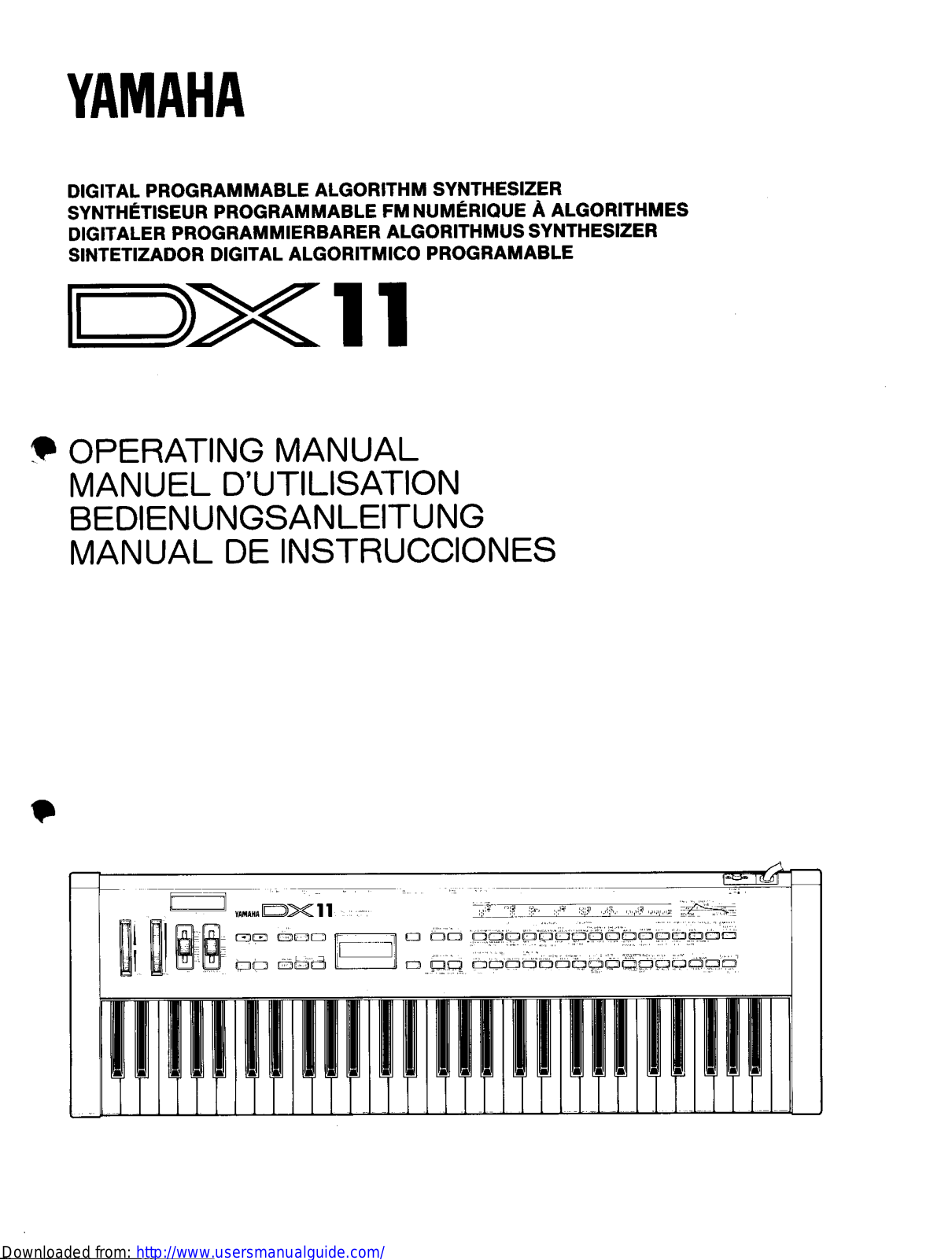 Yamaha Audio DX11 User Manual