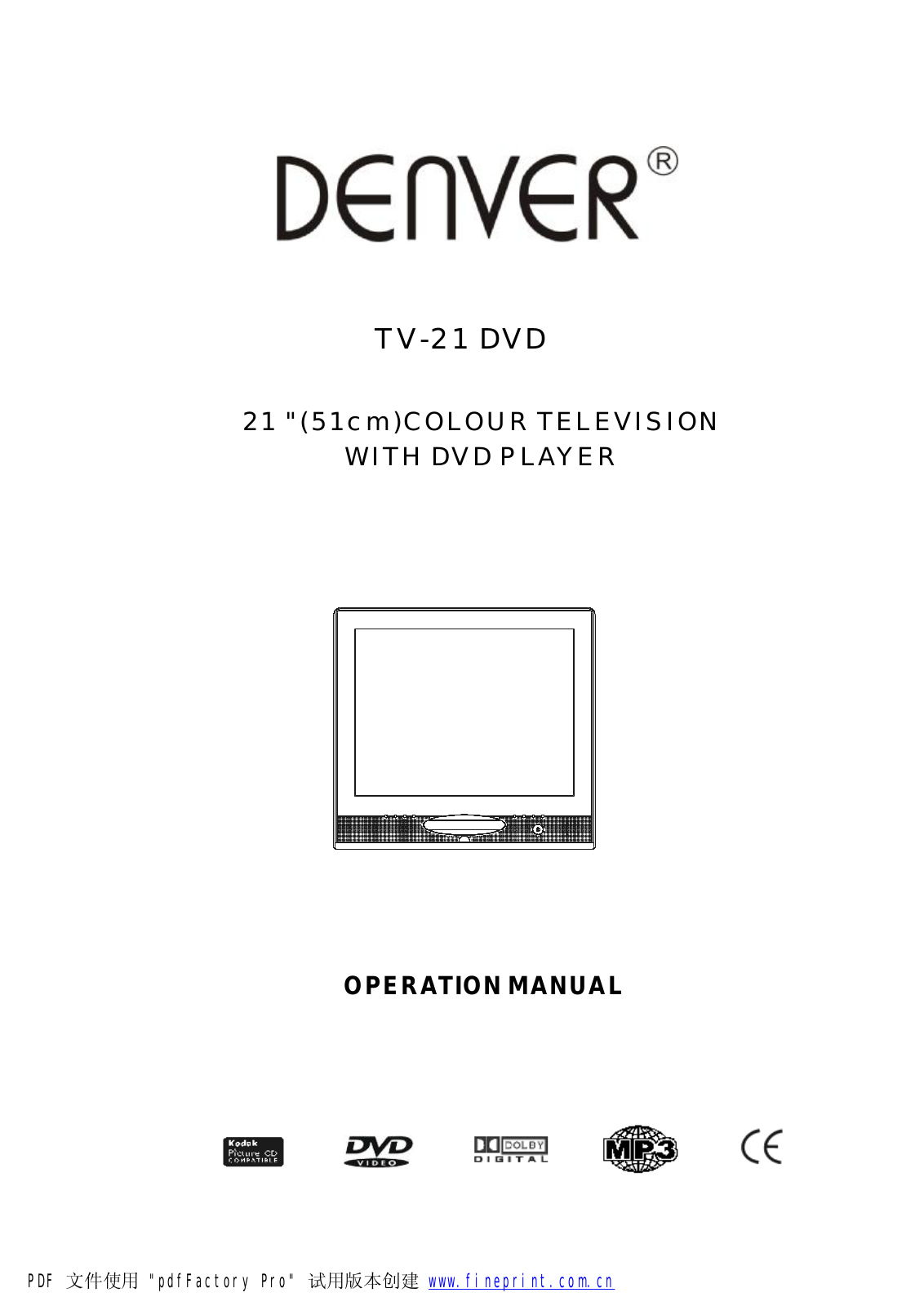 Denver TVD-2105 User Manual