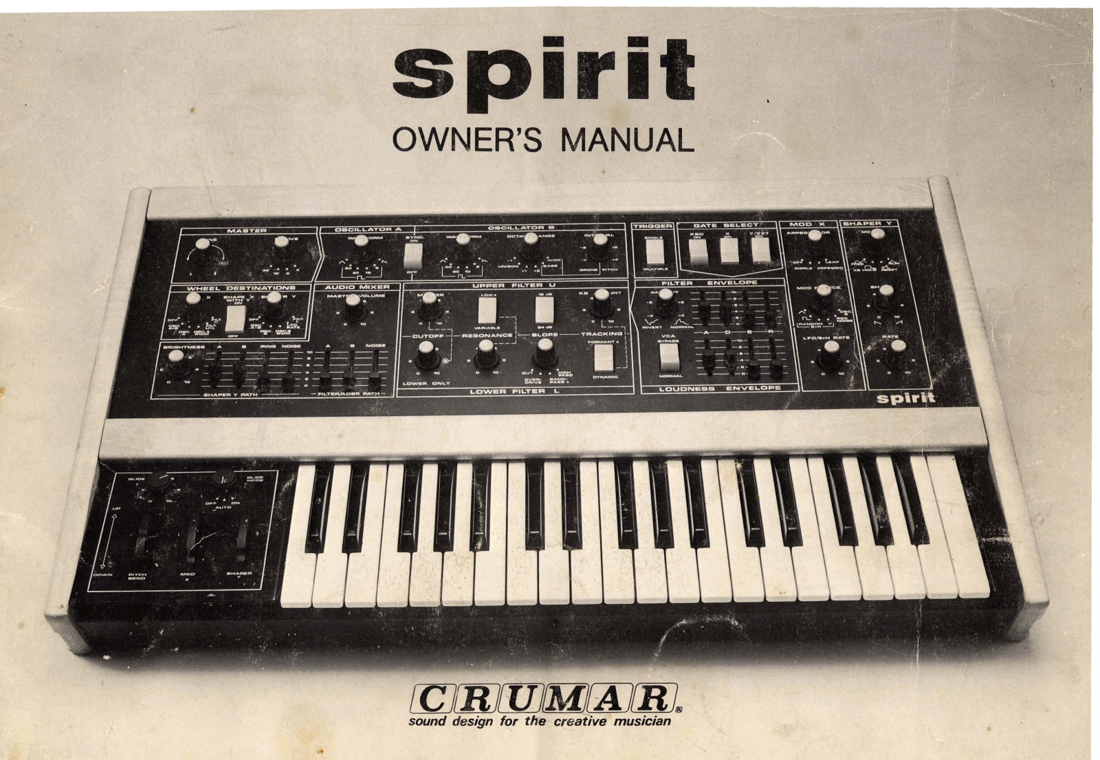 Crumar Spirit User Manual