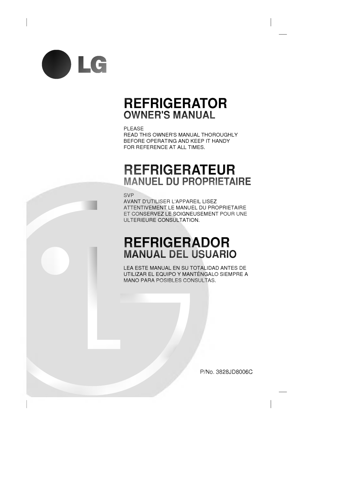 LG GC-081SA Owner’s Manual