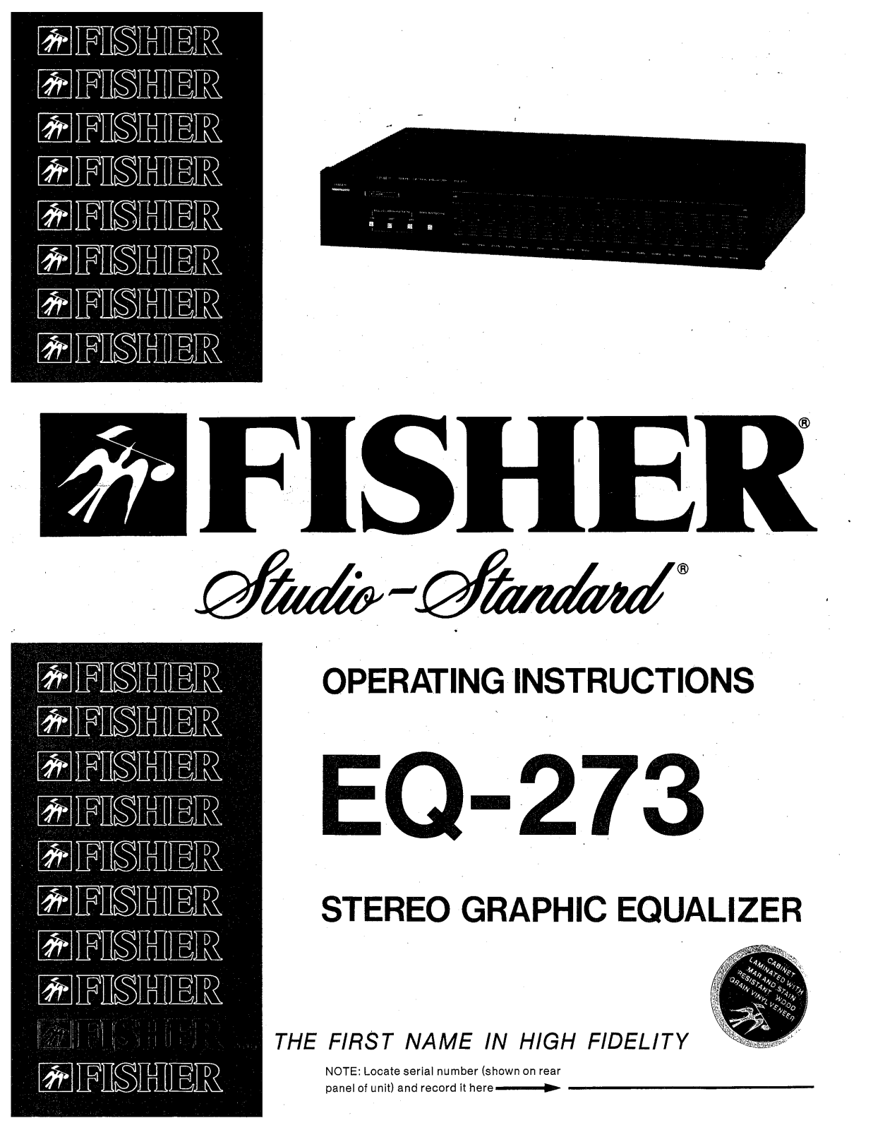 Fisher EQ-273 Owners Manual