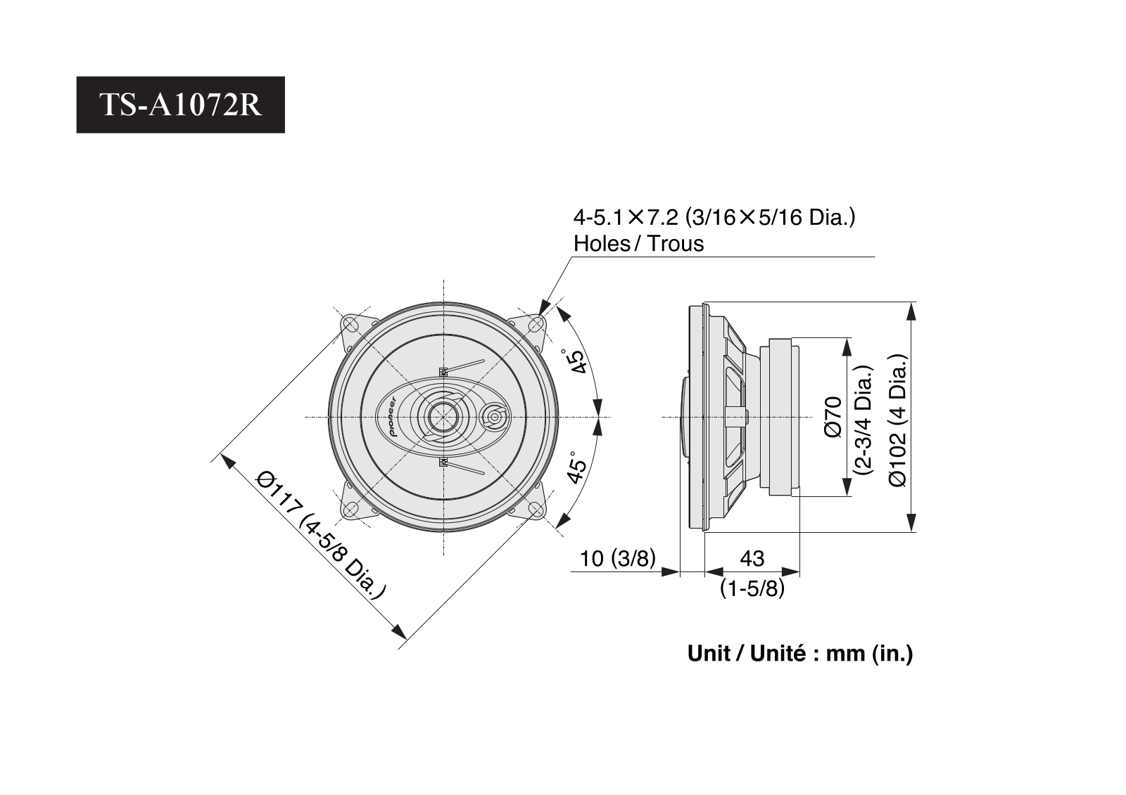 Pioneer TS-A1072R User Manual