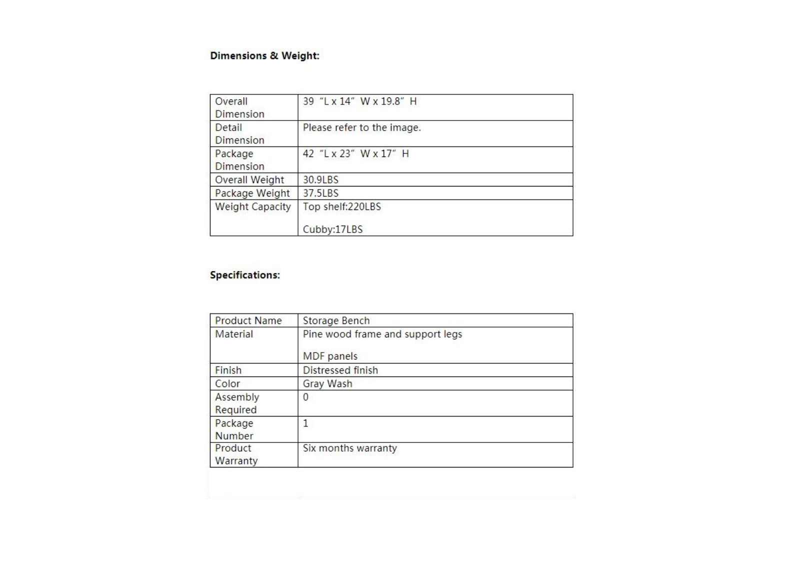 Longshore Tides W004498338 Specifications - ManualMachine.com