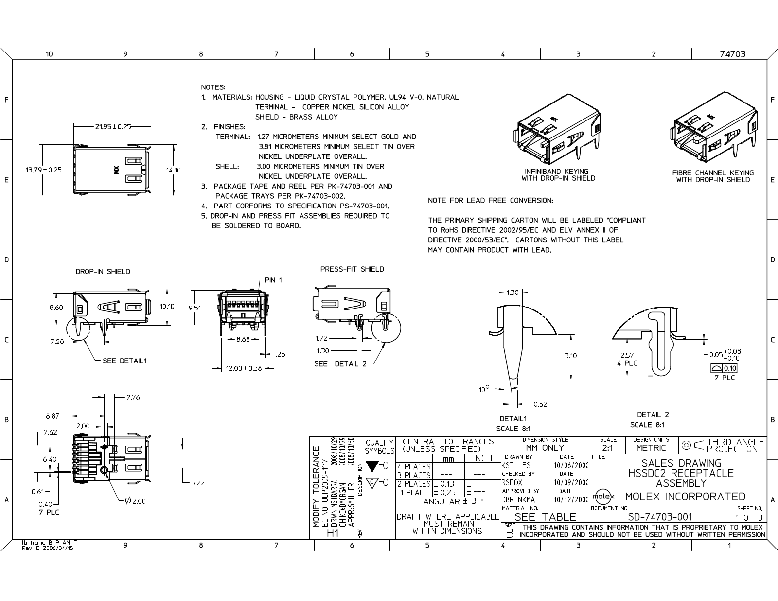 Molex CD-74703-001 Schematic