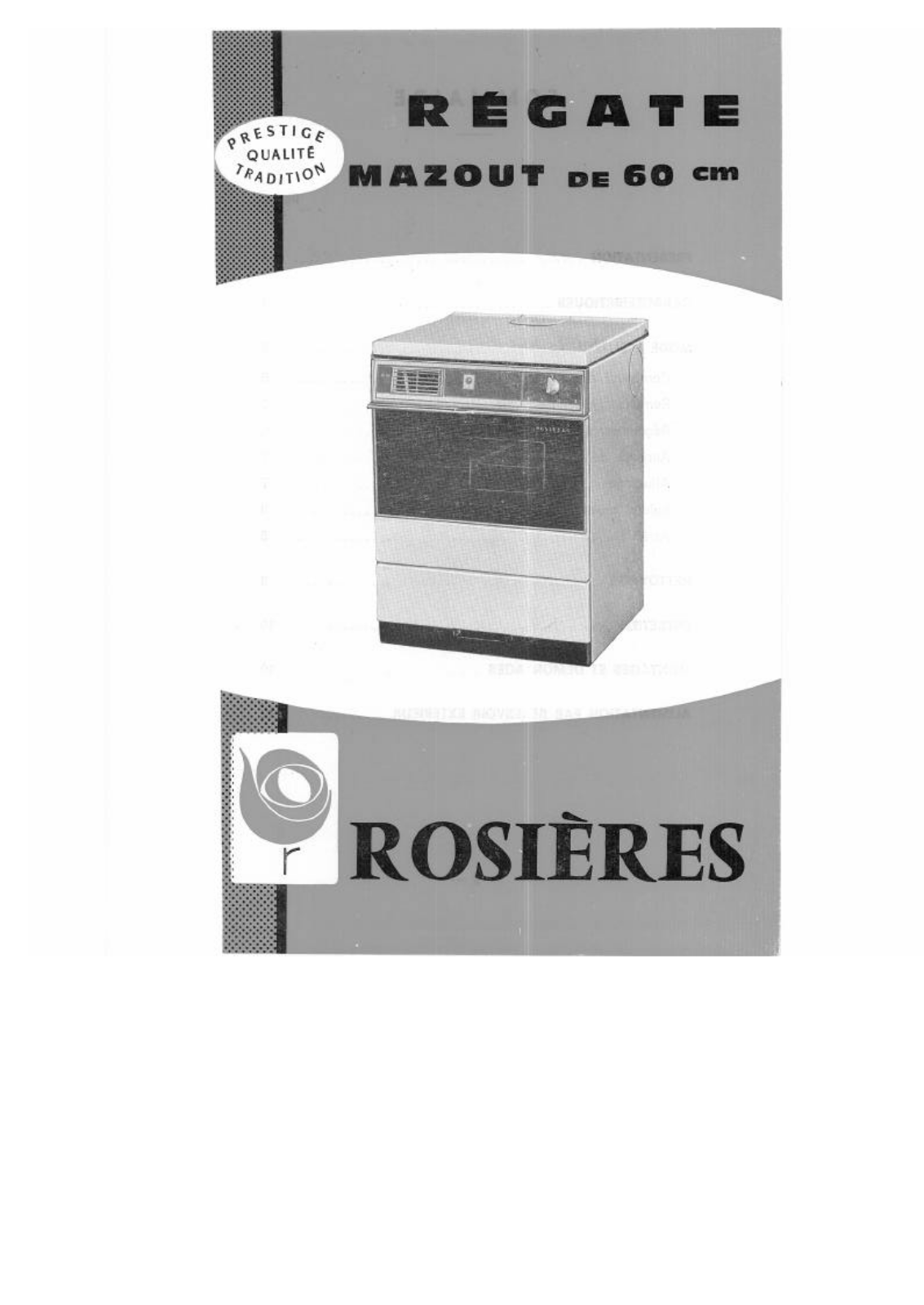 Rosieres 9760 User Manual