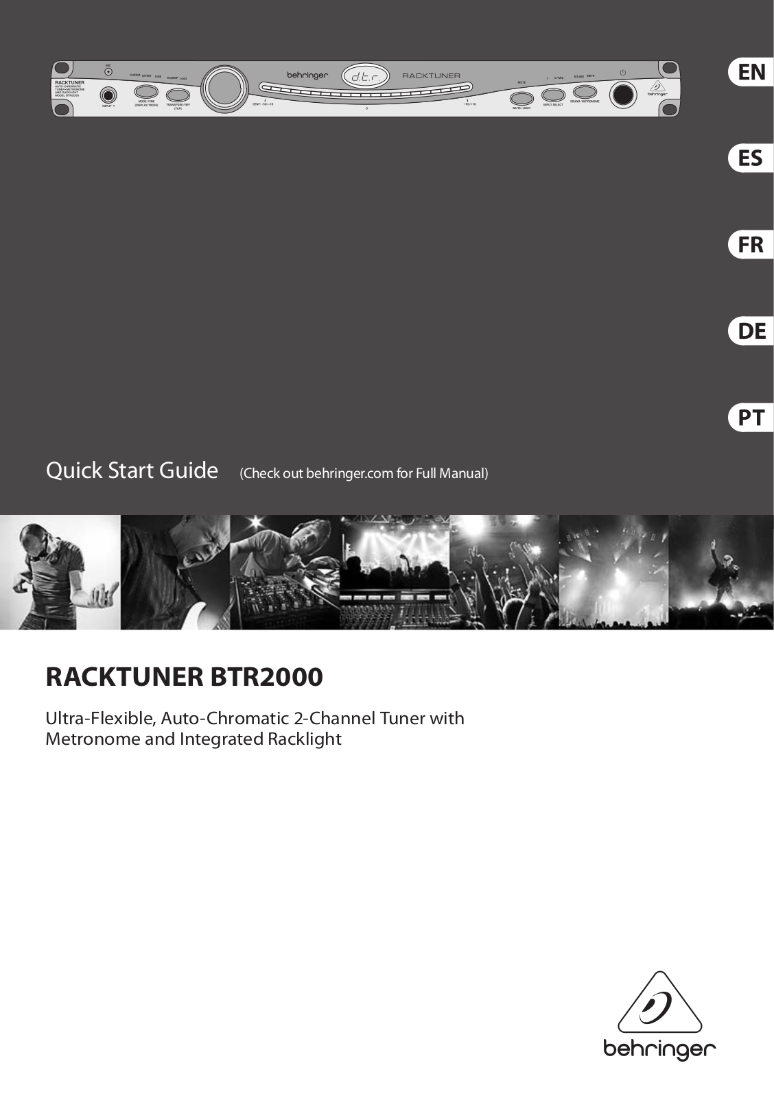 Behringer BTR2000 Quick Start Guide