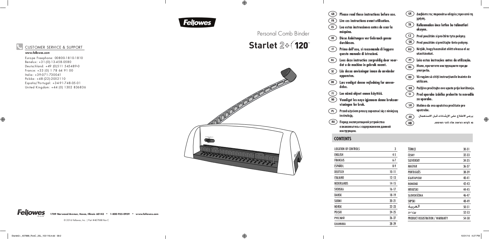 Fellowes CRC52279 User Manual