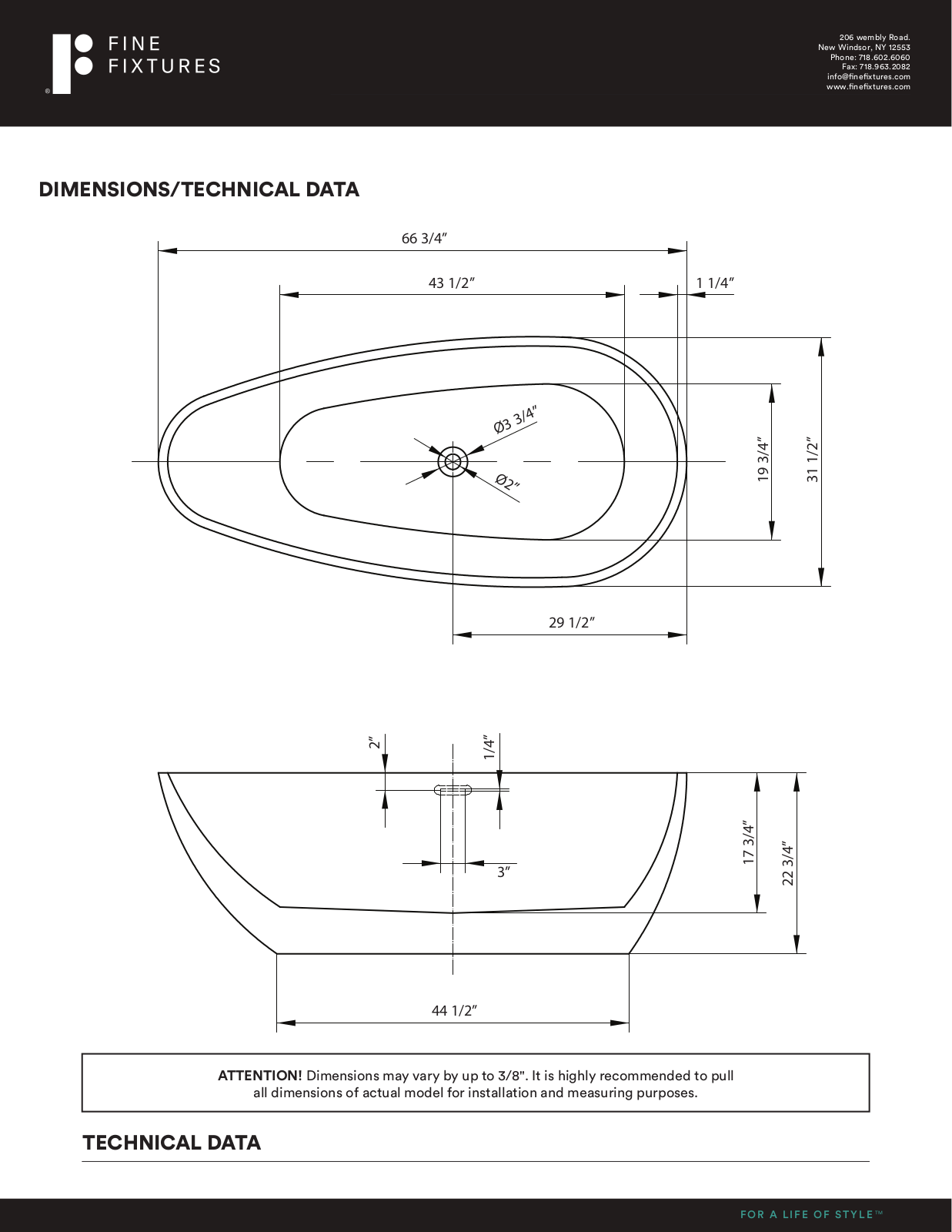 Fine Fixtures EAFK1130 Specifications - ManualMachine.com