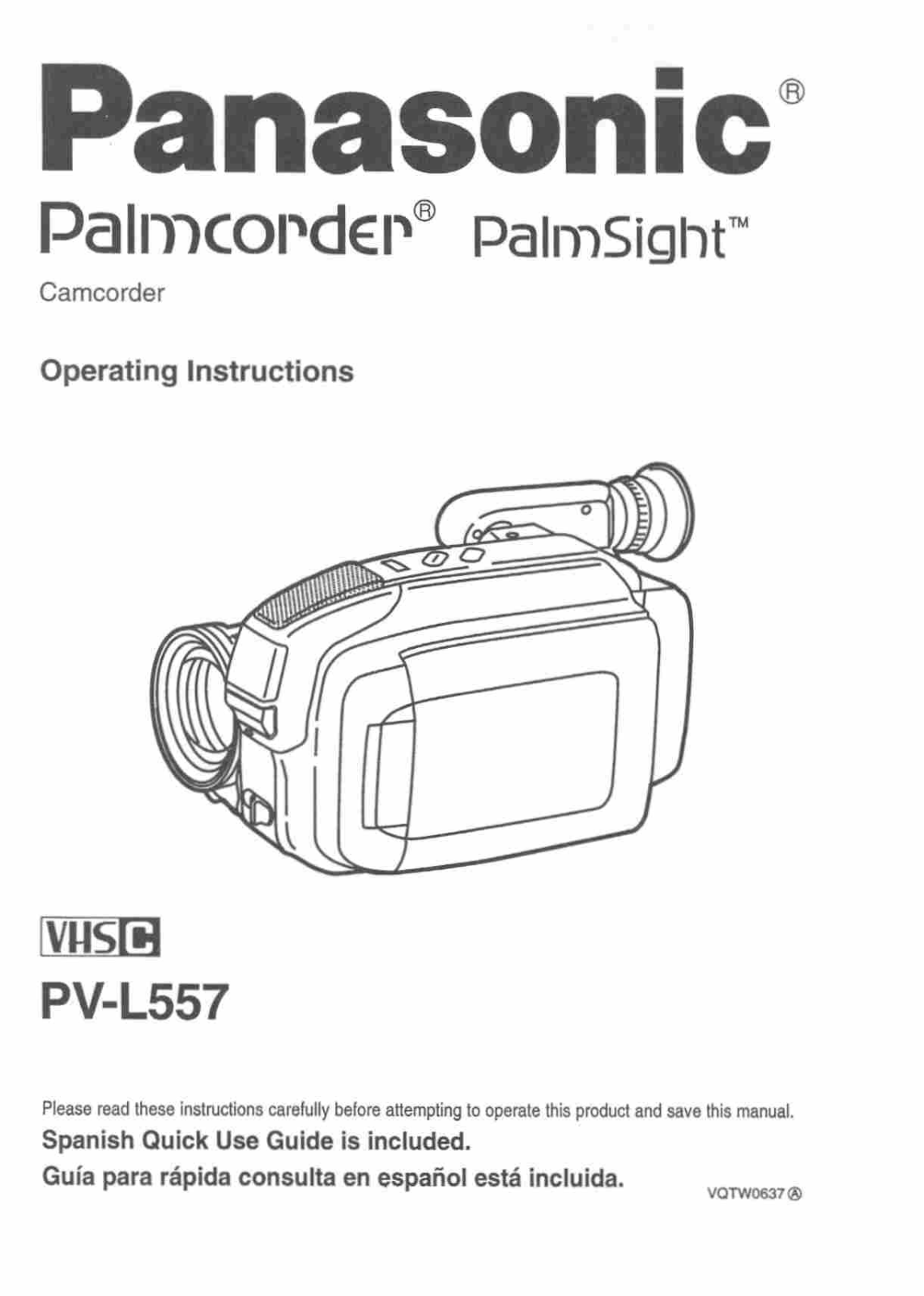 Panasonic PV-L557, PV-L557D User Manual