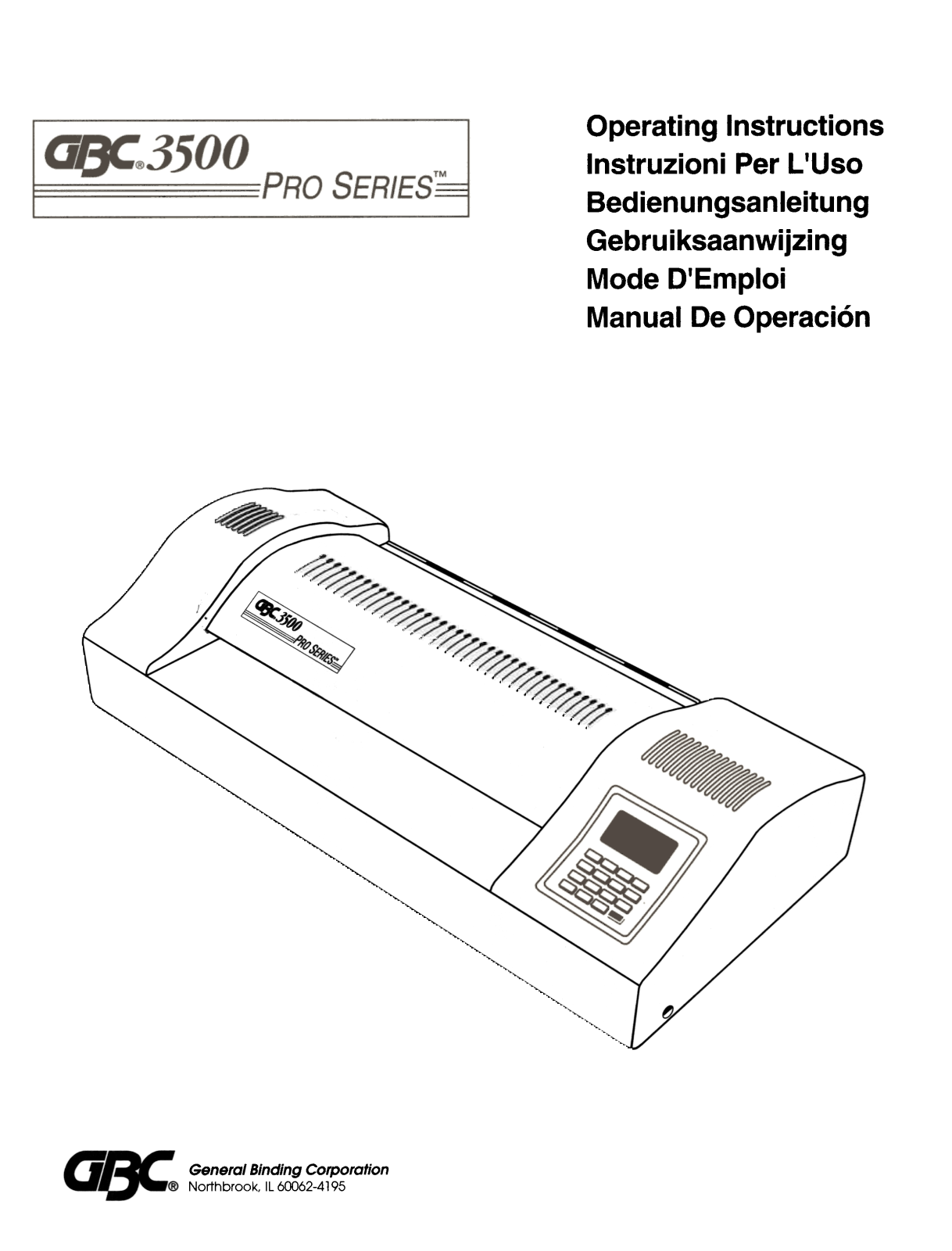 GBC 3500 User Manual