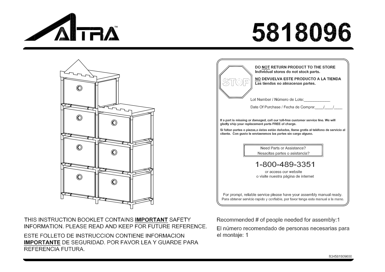 Altra Ladder Bookcase Bundle Assembly Instruction - ManualMachine.com