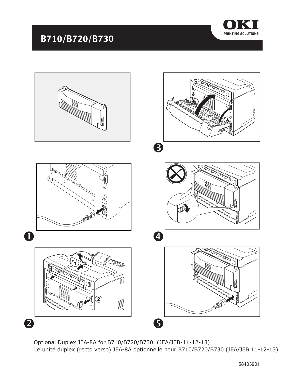 Oki B720N, B730N, B710N, B720DN, B730DN instructions Manual