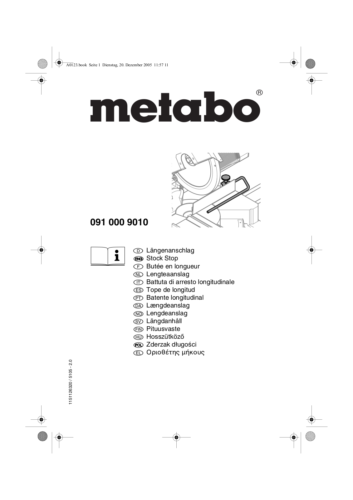 Metabo 091 000 9010 User guide - ManualMachine.com