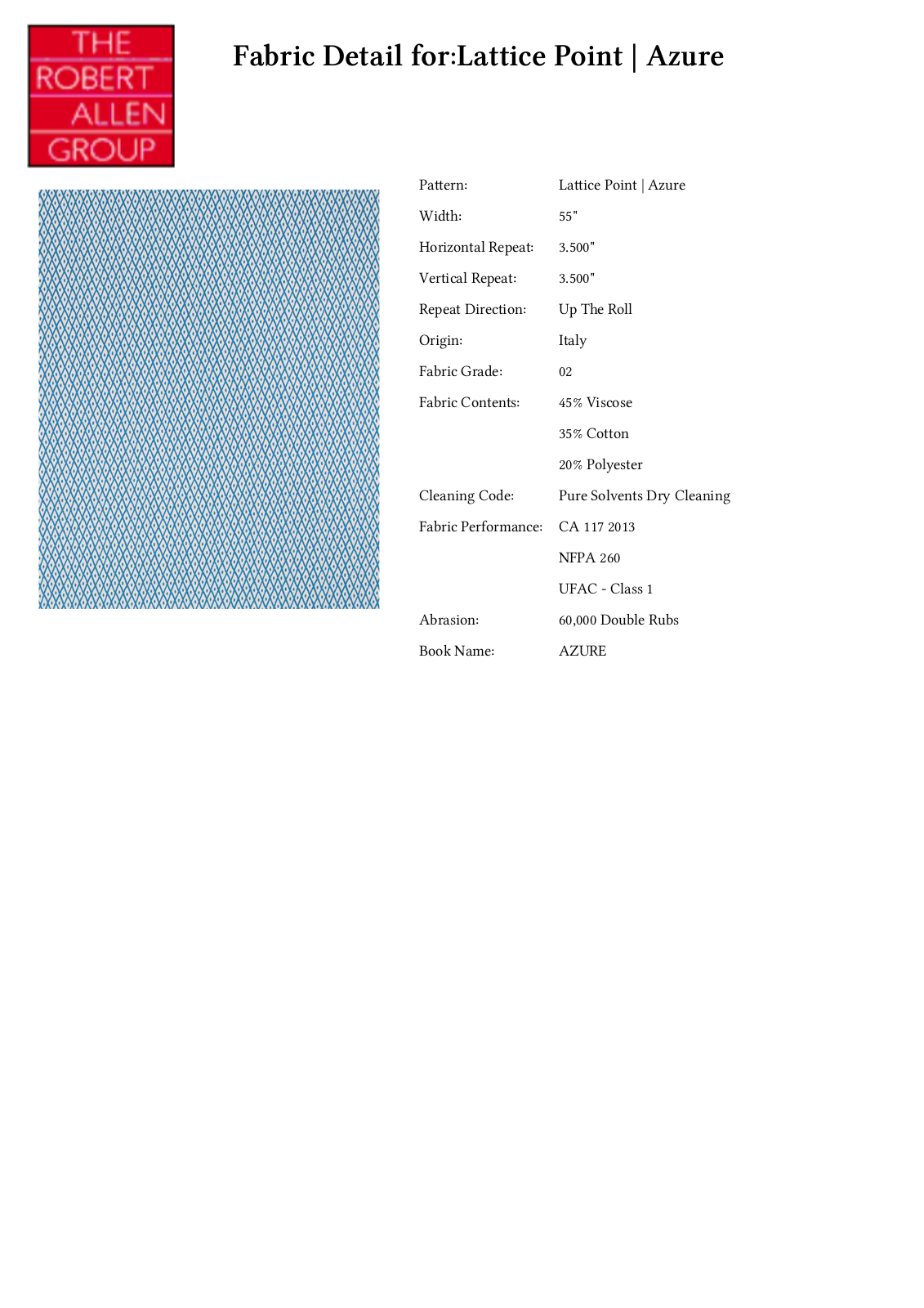 Robert Allen RALF1973 Specifications - ManualMachine.com