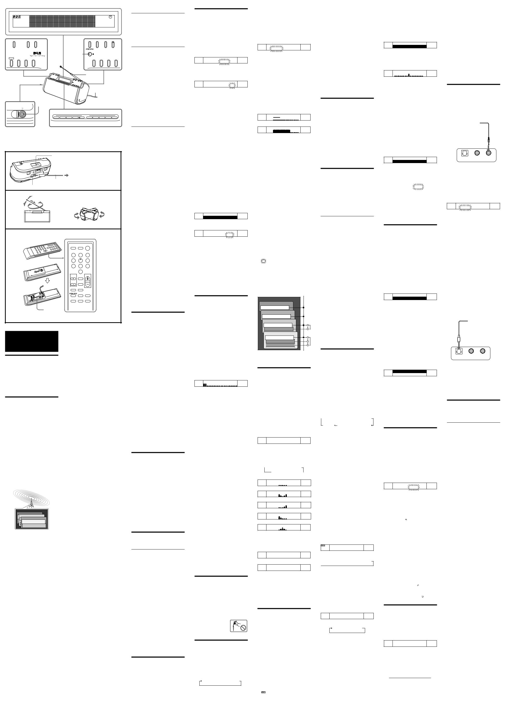 Sony XDR-S1 User Manual