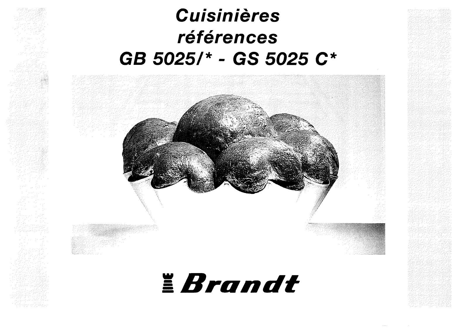 BRANDT GS5025, GS5025C User Manual