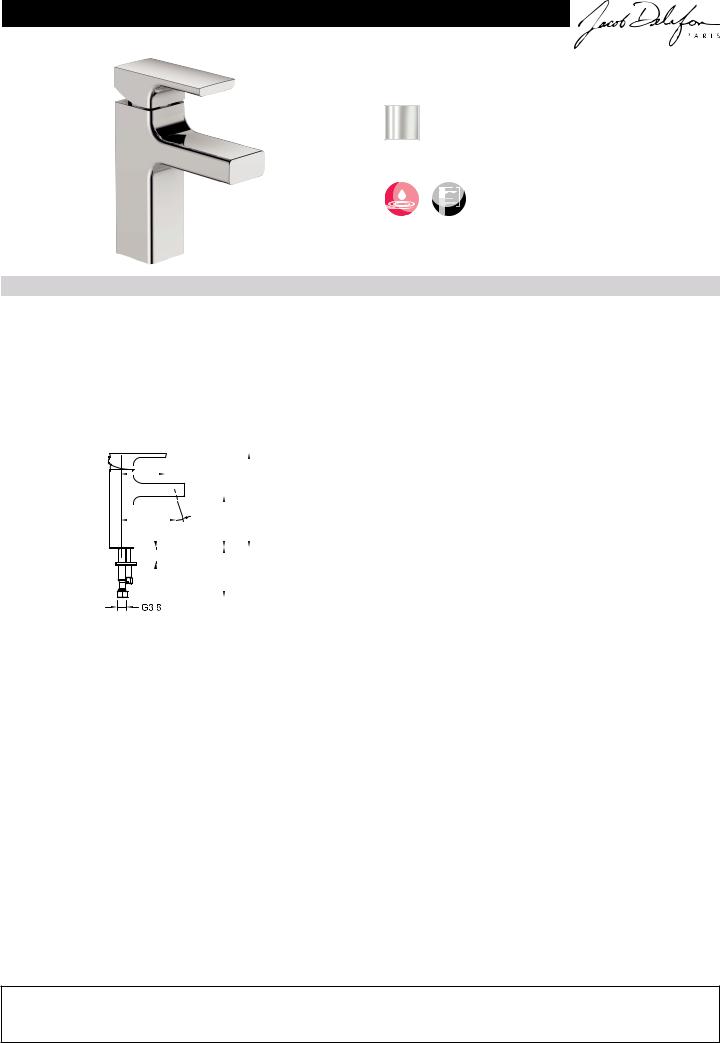 Jacob Delafon STRAYT E98339-CP User guide