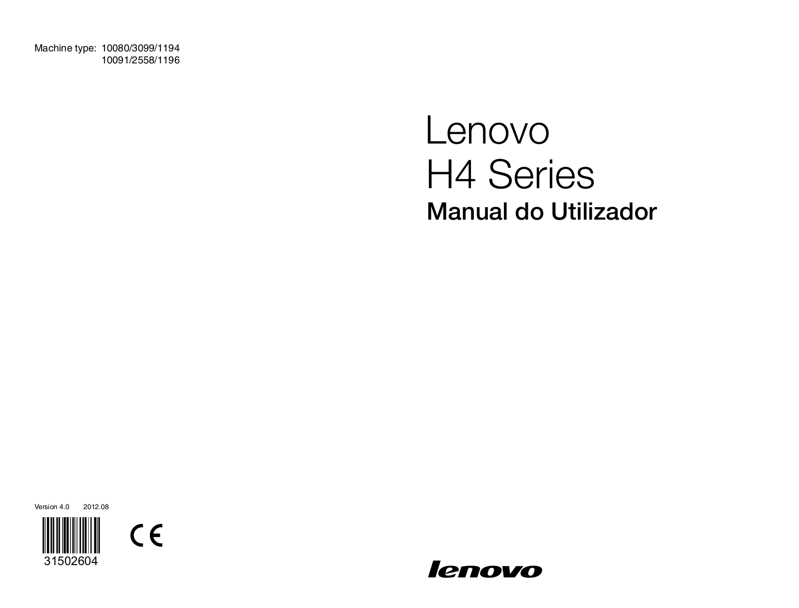 Lenovo H4 Series User Guide