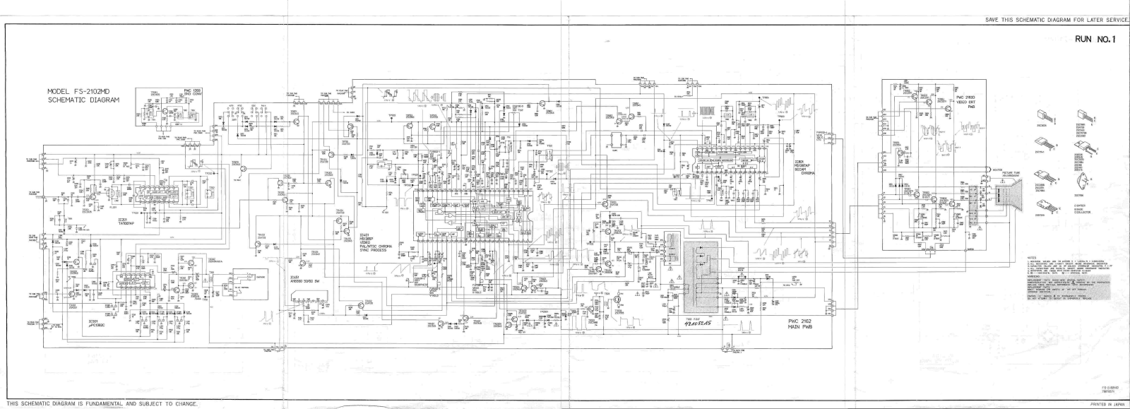 NEC FS-2102MD Schematic