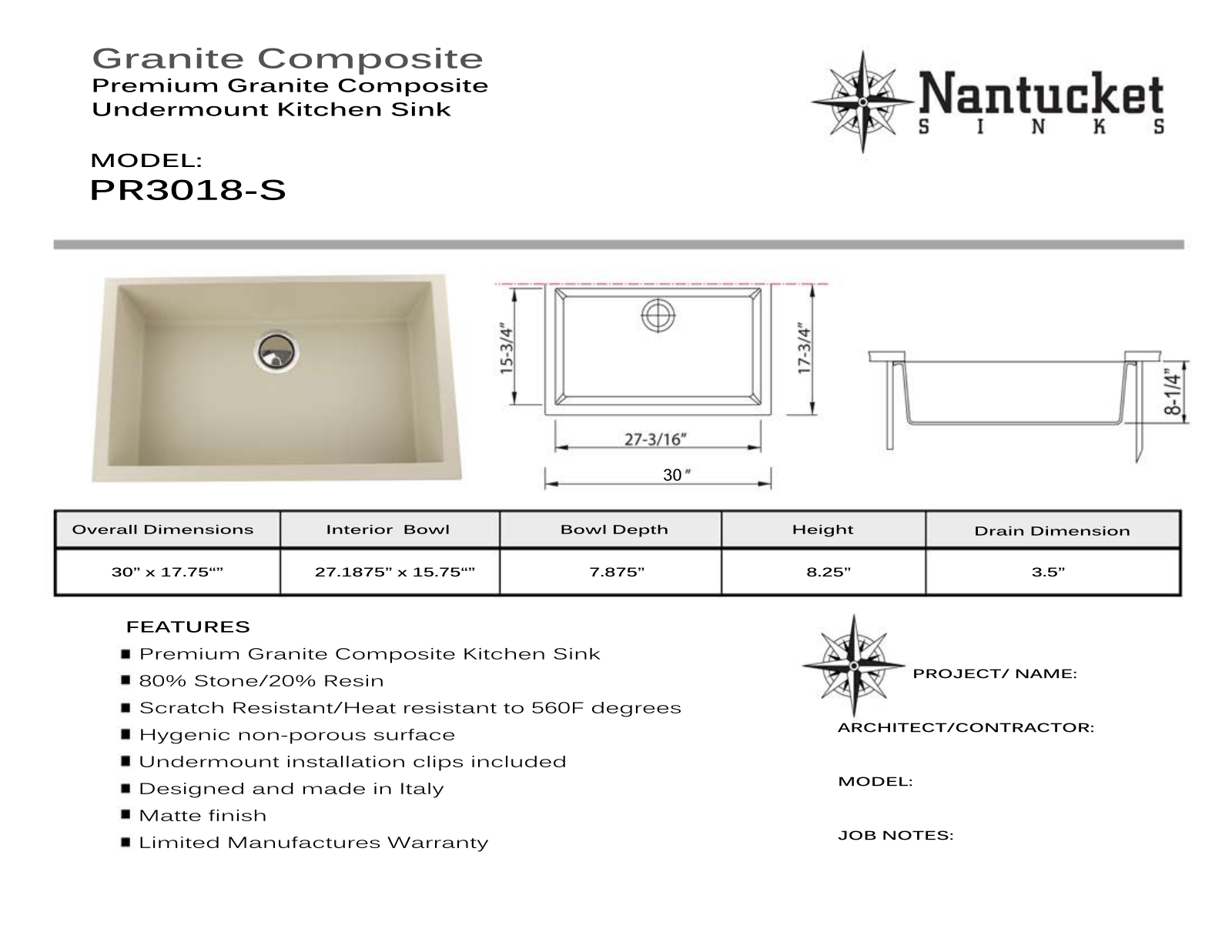 Nantucket PR3018S User Manual