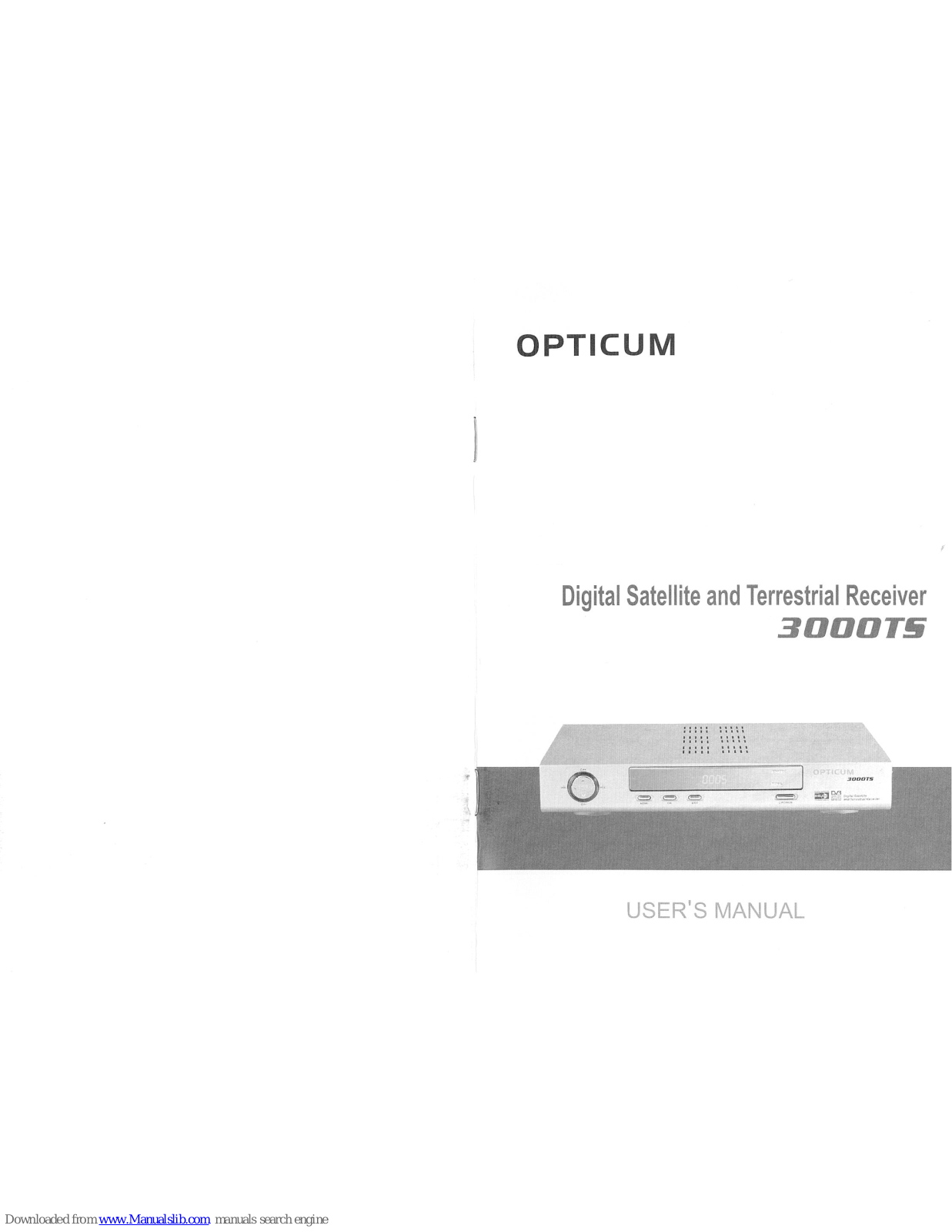 Opticum 3000TS User Manual