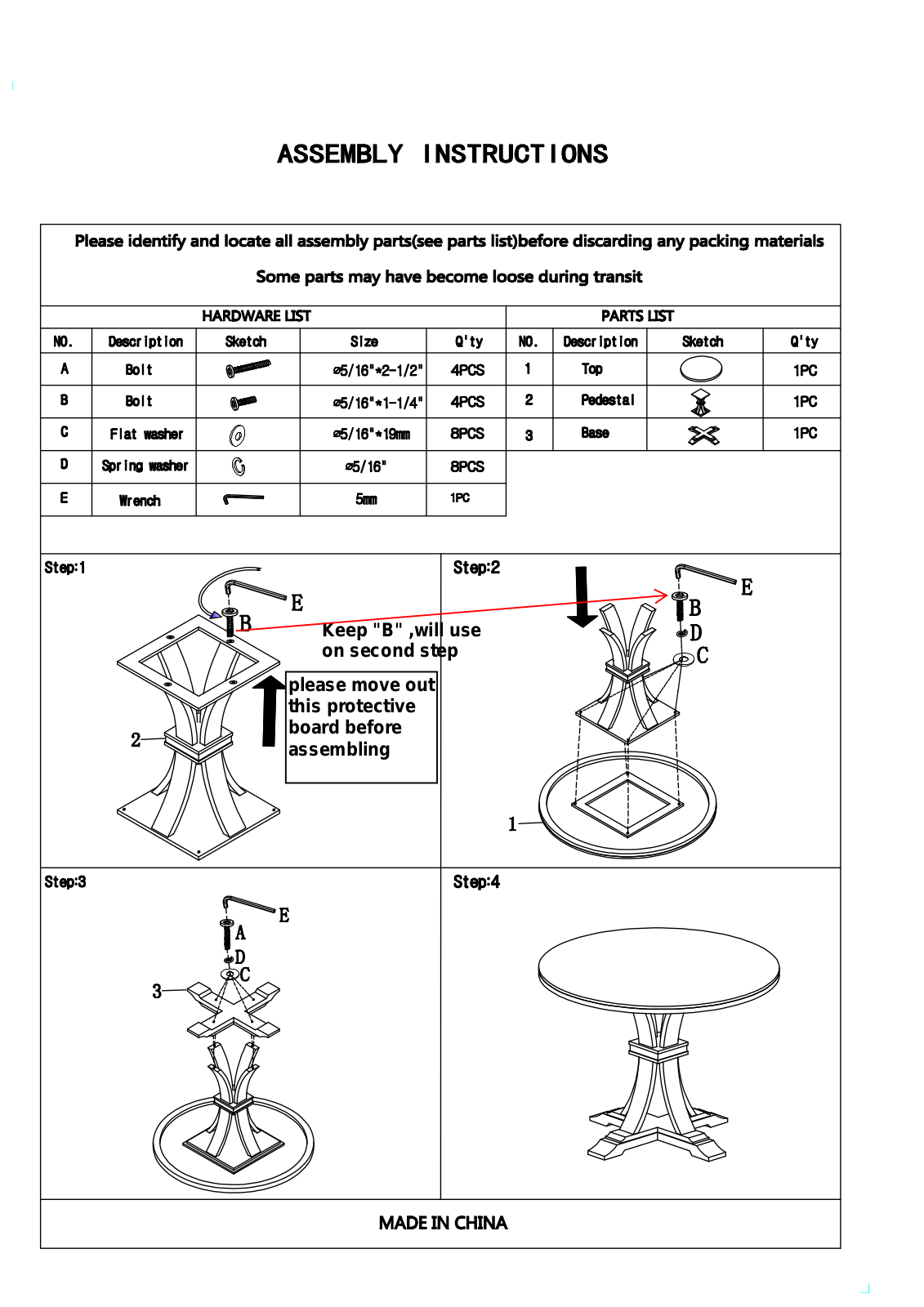 Red Barrel Studio W003004826, W001098383, W001722788 Installation & Assembly - ManualMachine.com