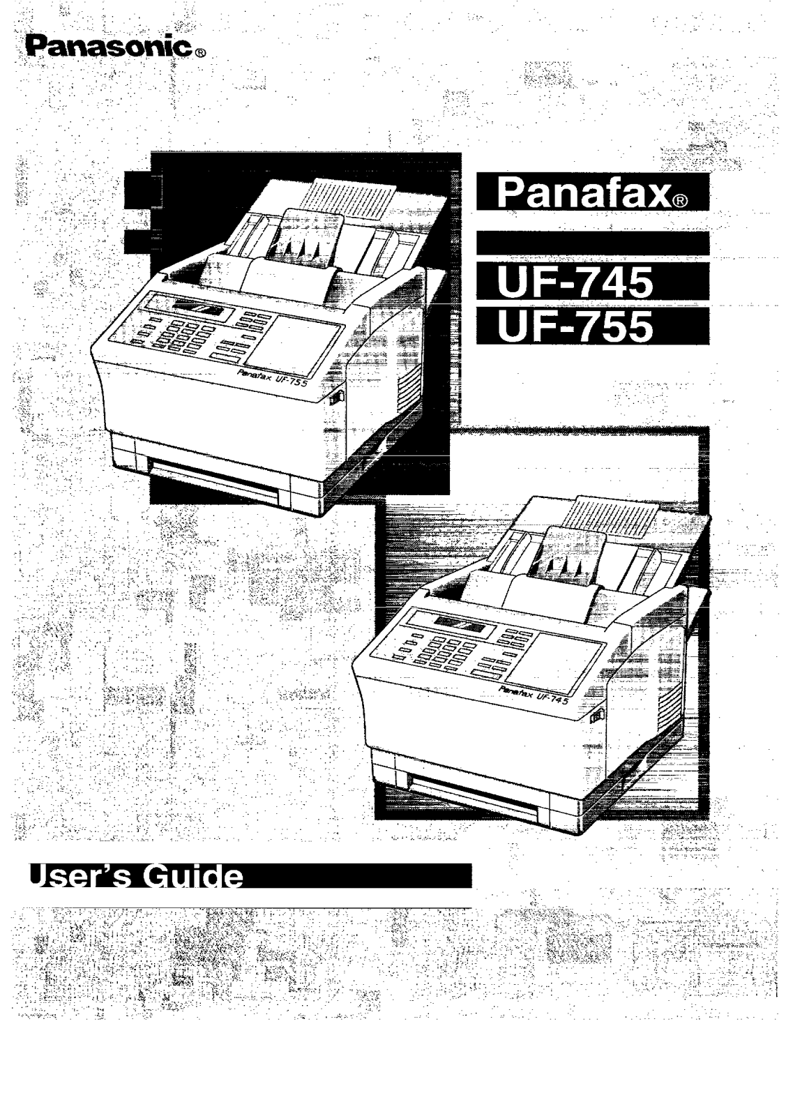 Panasonic UF-745, UF-755 User Manual