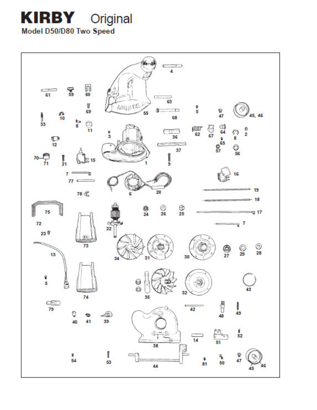 Kirby D80, D50 Owner's Manual