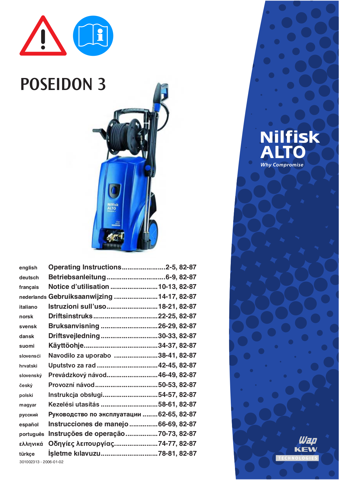 Nilfisk POSEIDON 3 User Manual