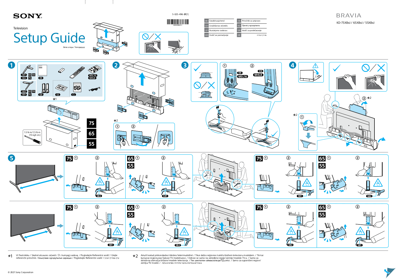 Sony KD-55X89J Users guide - ManualMachine.com