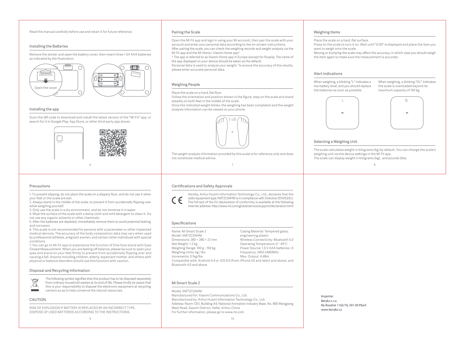 Mi XMTZC04HM User manual