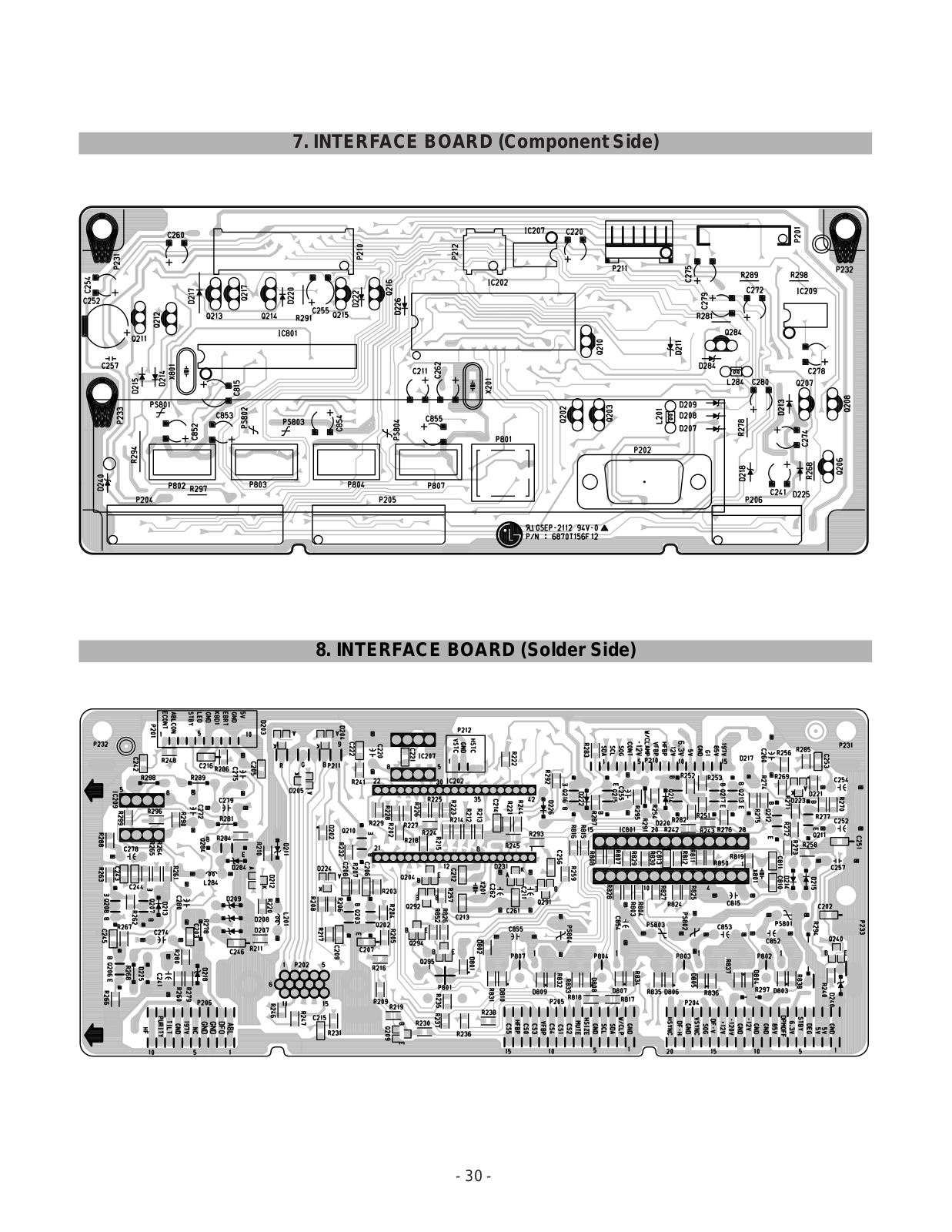 LG 795FT, FB795BE INTERFACE BOARD