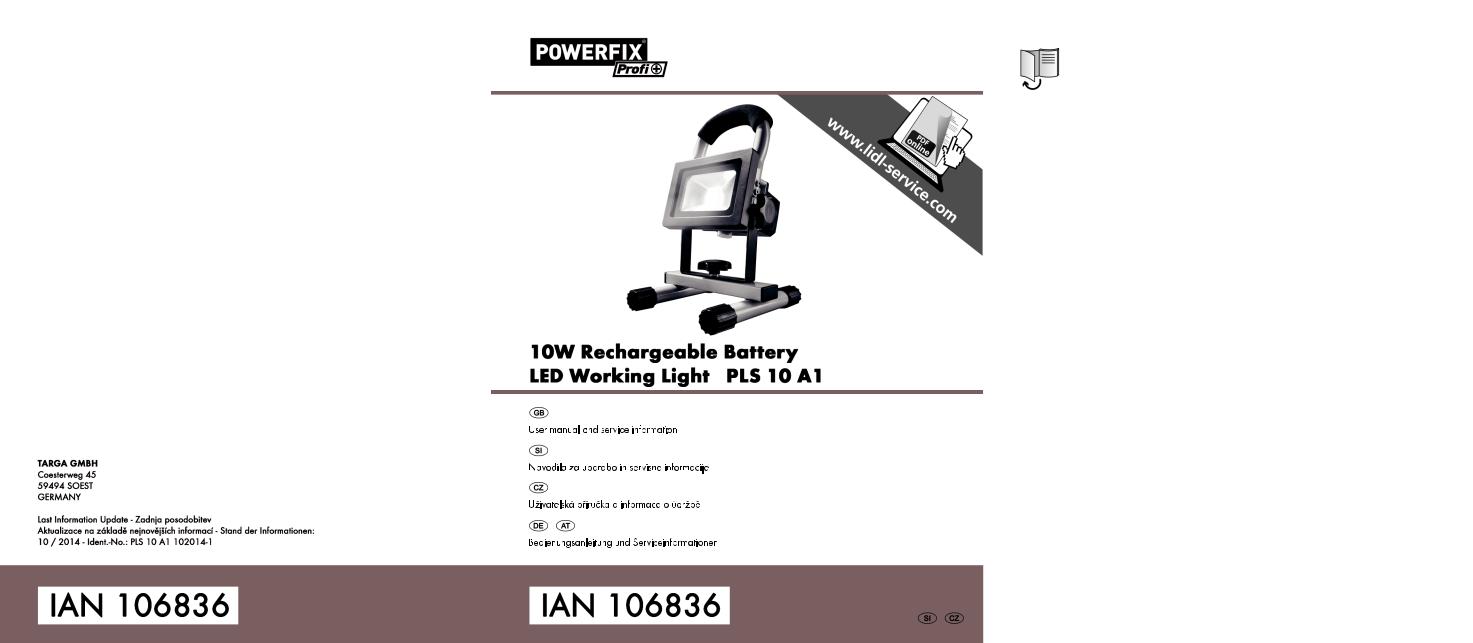Powerfix PLS 10 A1 User Manual