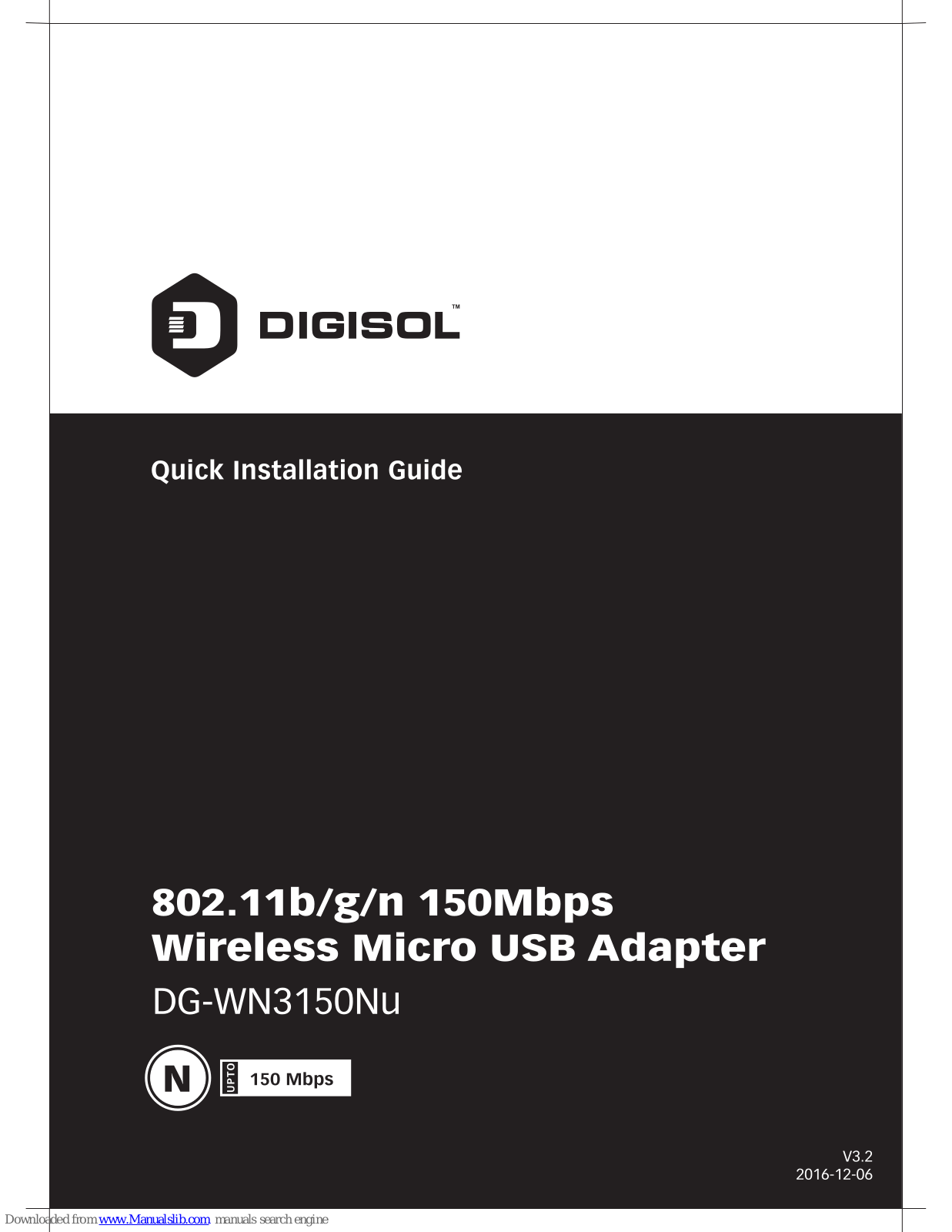 Digisol DG-WN3150Nu Quick Installation Manual