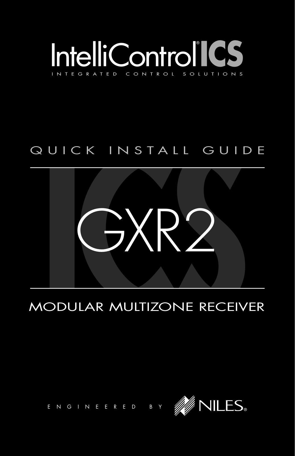 Niles Audio GXR2 User Manual