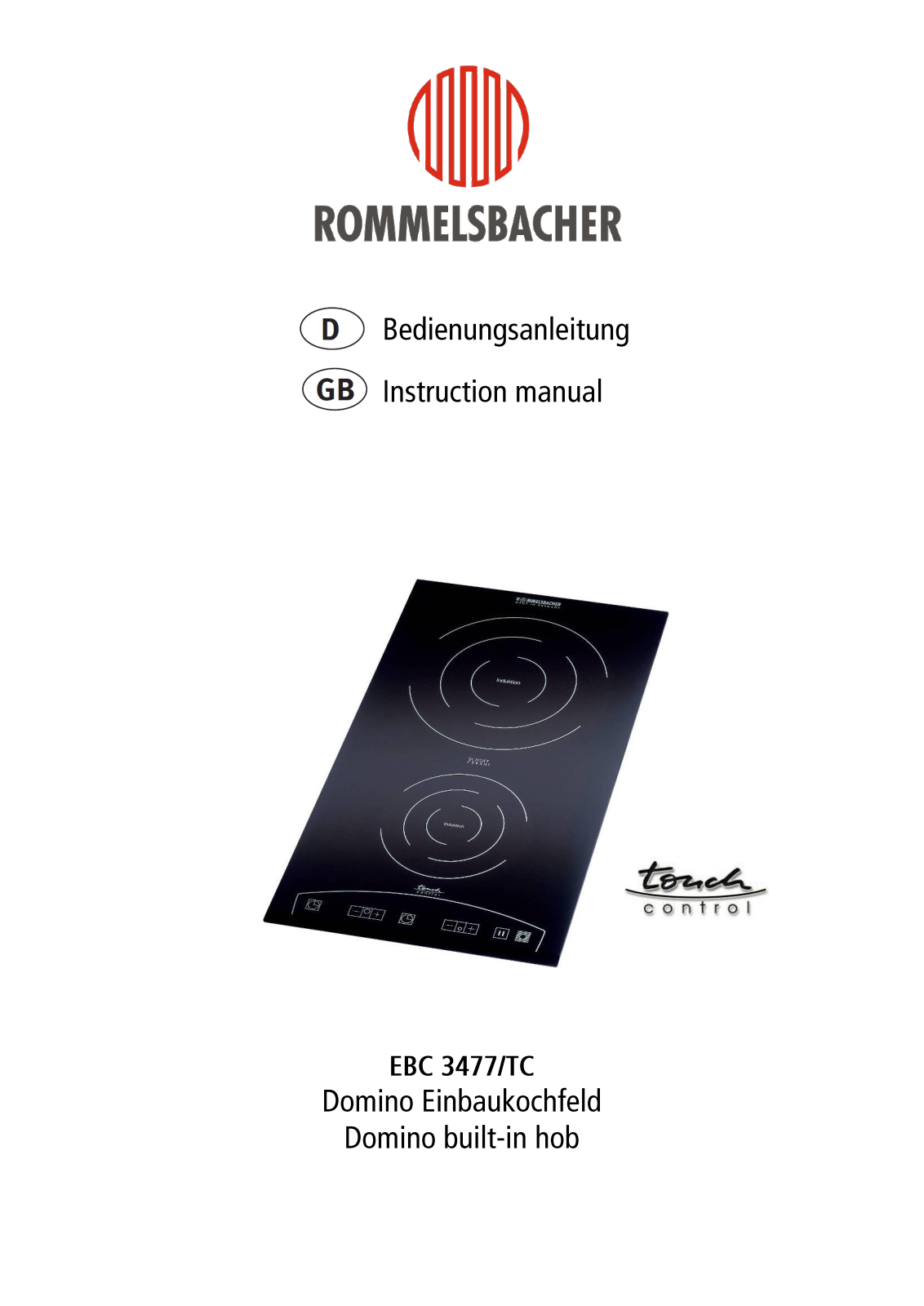 Rommelsbacher EBC 3477-TC operation manual