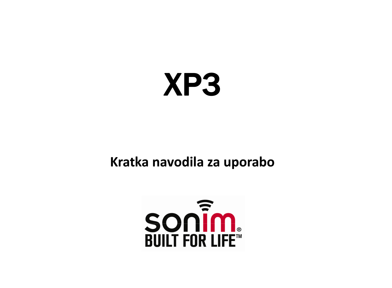 Sonim XP3 User Manual