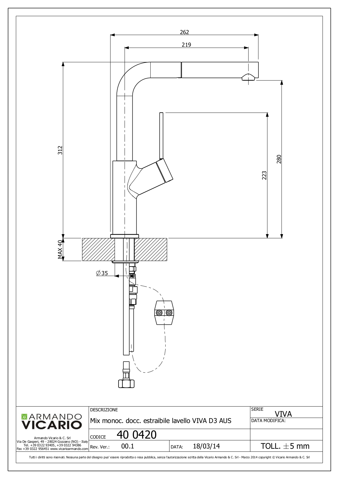 ABEY VIVA-D3 Specifications Sheet - ManualMachine.com