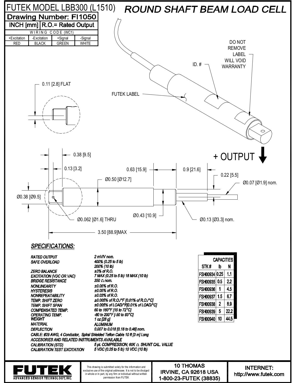 FUTEK LBB300 Service Manual