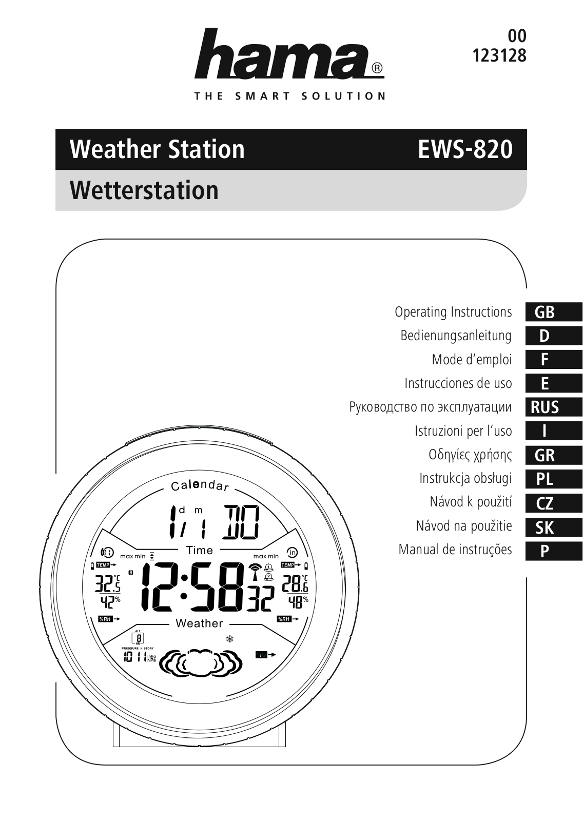 Hama EWS-820 User Manual