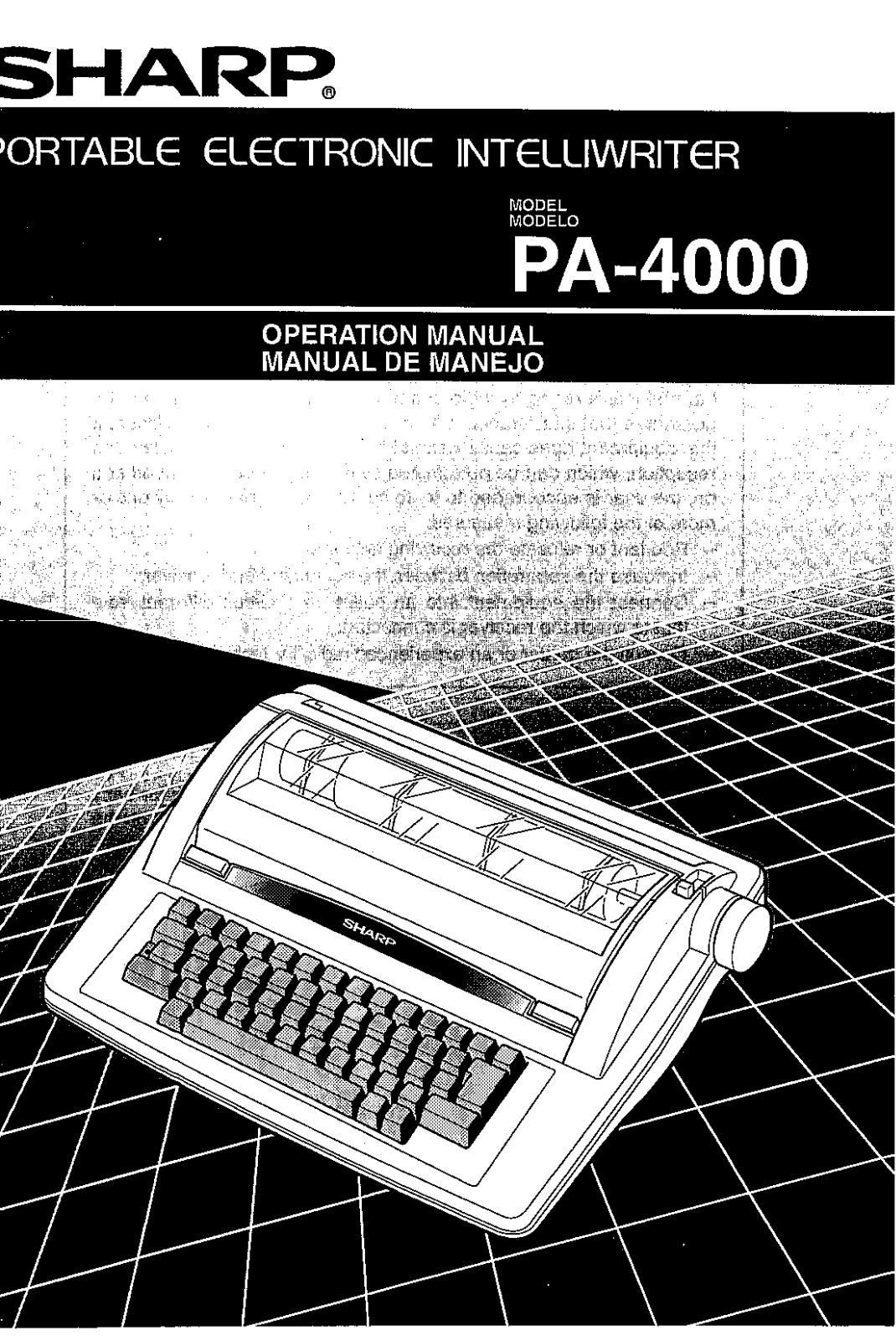 Sharp PA-4000 Manual