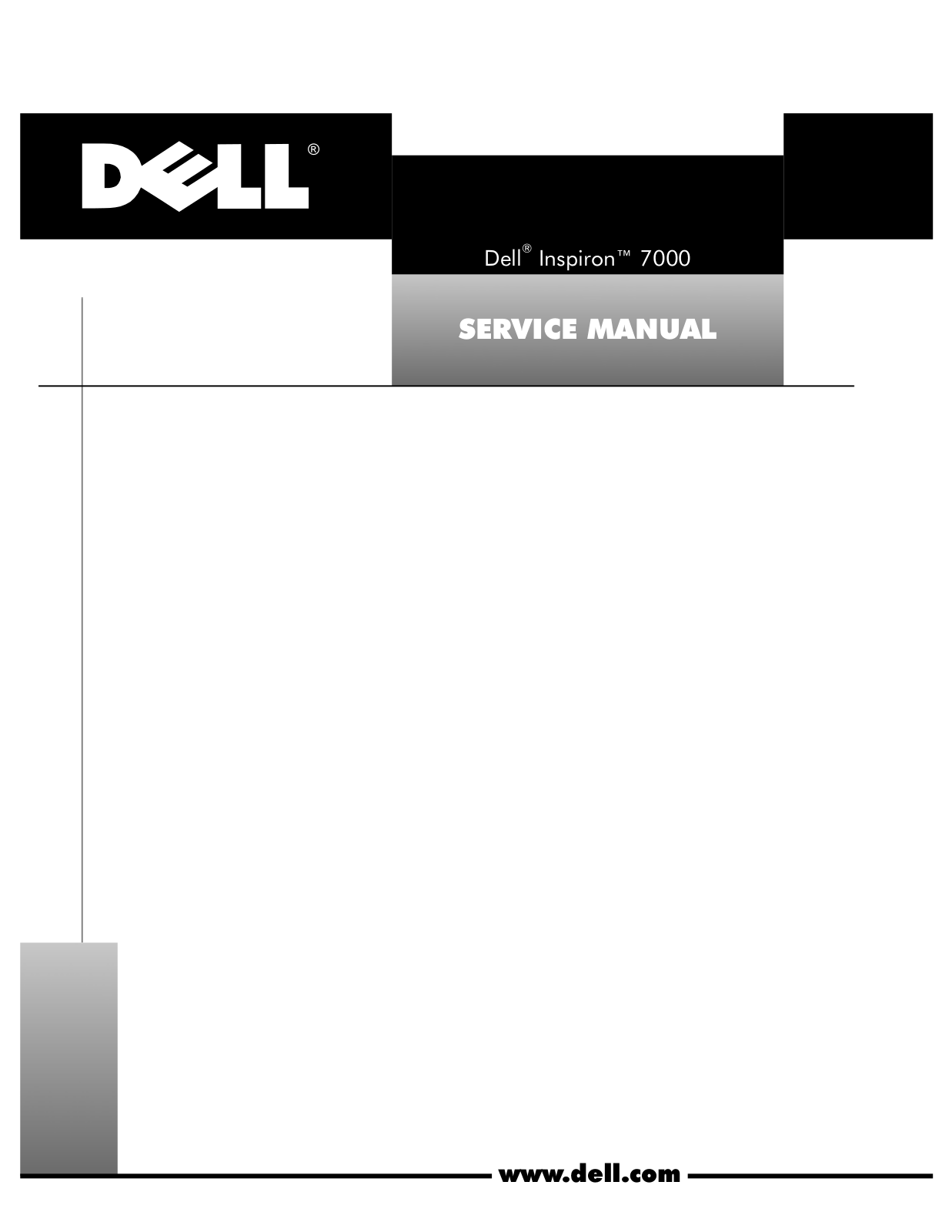 Dell inspiron 7000 Service Manual