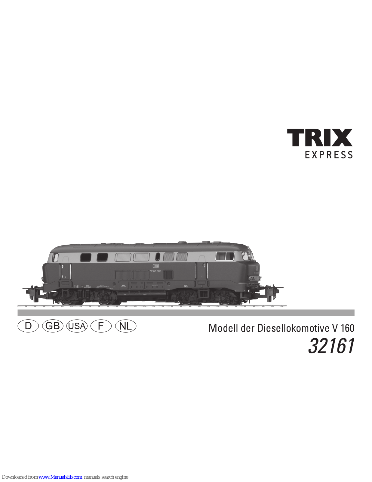 Trix V 160, 32161 User Manual